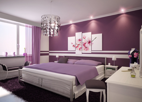paredes-pintadas-violeta-dormitorio
