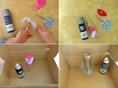 #6botellines6técnicas 5- Pintura en spray