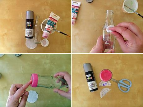 #6botellines6técnicas 5- Pintura en spray