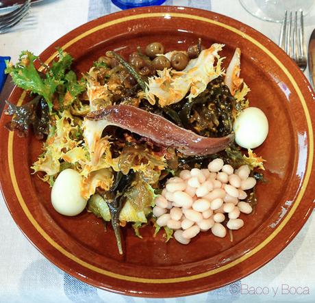 ensalada escarola La pepa del mar Sitges Baco y Boca origens garraf