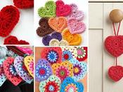 Corazones crochet. Vídeo tutoriales incluidos