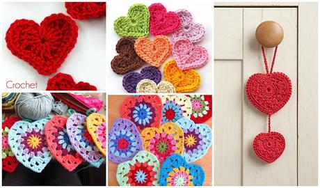 Corazones a crochet. Vídeo tutoriales incluidos