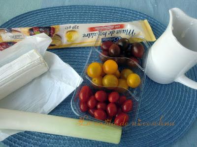 Tarta salada de cherrys