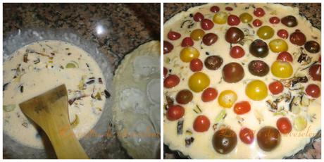 Tarta salada de cherrys