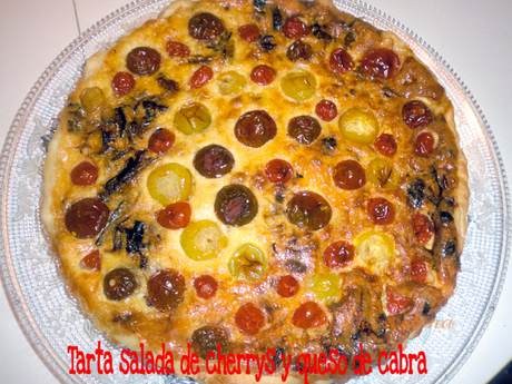 Tarta salada de cherrys