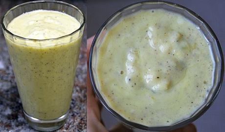 Batido tropical de piña y kiwi