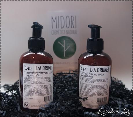 MIDORI, set de afeitado Hoja de Laurel L, N. 145 y N. 146