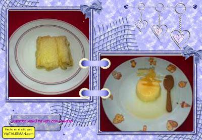 NUESTRO MENÚ DE HOY CON MAHESO