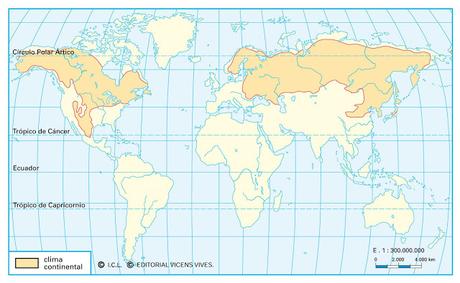 LOS CLIMAS DE LA TIERRA: EL CLIMA CONTINENTAL