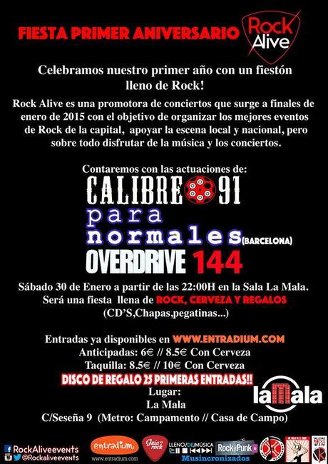 Aniversario Rock Alive en La Mala