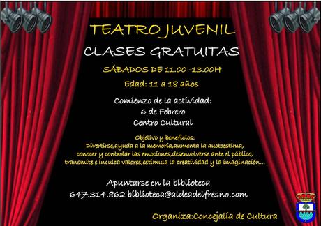 Teatro para jóvenes en Aldea del Fresno