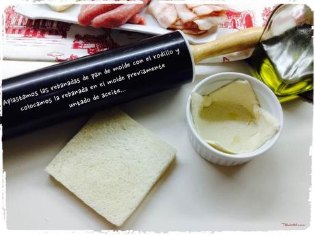 Tartaletas de salchichas y huevo elaboración