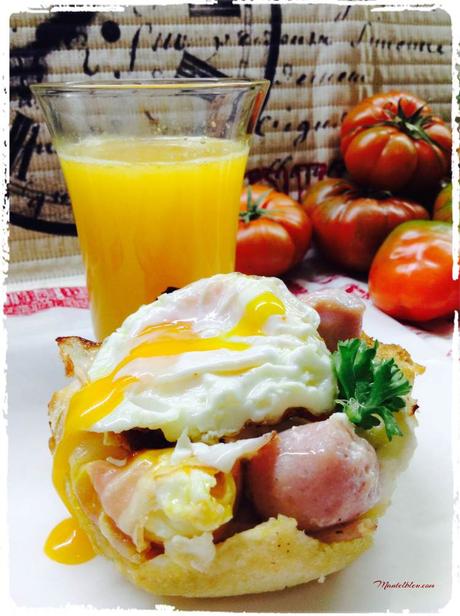 Tartaleta con huevo y salchicha 2
