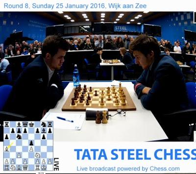 Magnus Carlsen en Wijk aan Zee (Holanda) – Torneo Tata Steel Masters 2016 (VIII)