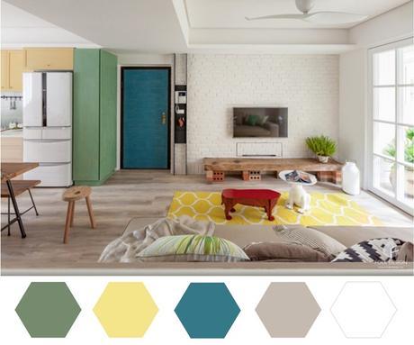 Color y funcionalidad en un apartamento diferente - Blog T&D