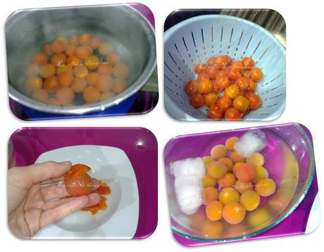 Tomates cherry en almíbar oriental