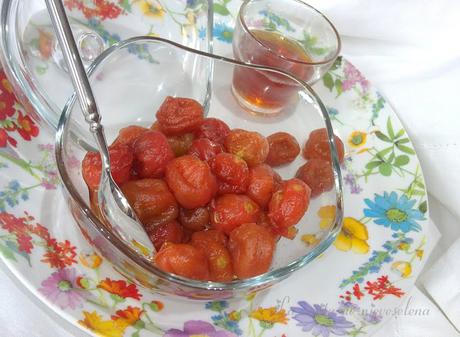 Tomates cherry en almíbar oriental
