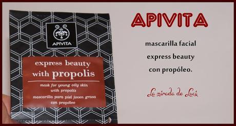 APIVITA, mascarilla facial express beauty con propóleo.