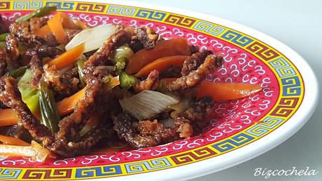 TERNERA CRUJIENTE AGRIPICANTE: CRISPY SHREDDED BEEF