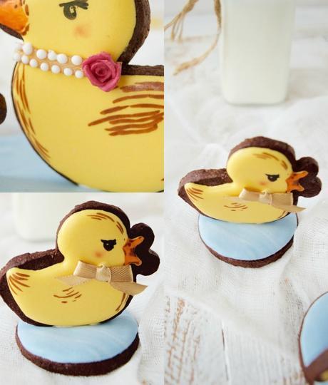 Galletas de chocolate para decorar, las más chocolateadas que conozco - Una galleta, un cuento - enero - El patito feo