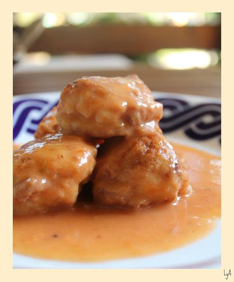 Albóndigas marineras de rape y langostinos... para esos niños que no comen pescado