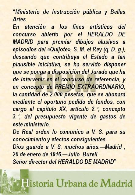 Madrid, cien años atrás. Cervantes, su Centenario y el pan. 26 de enero, 1916
