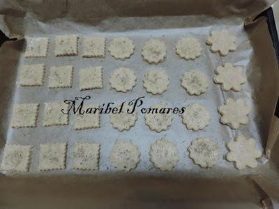 Galletas integrales de avena con queso.