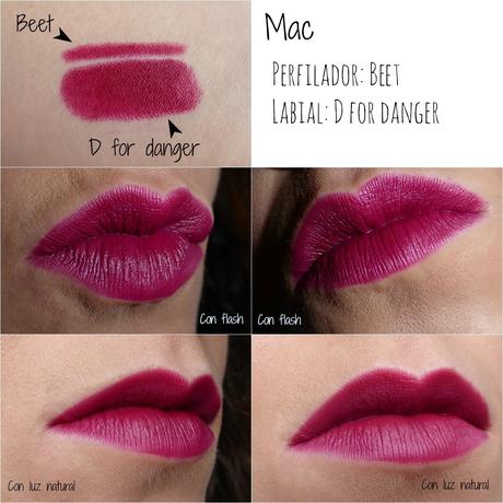 Labial D for danger y perfilador Beet de Mac