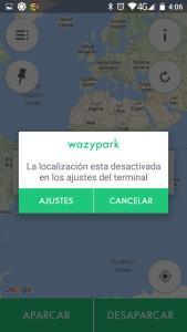 WazyPark Ajustes GPS