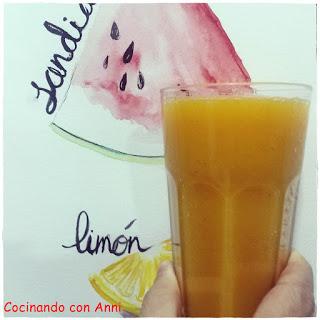 BATIDO DE CAQUI, NARANJA Y MANDARINA