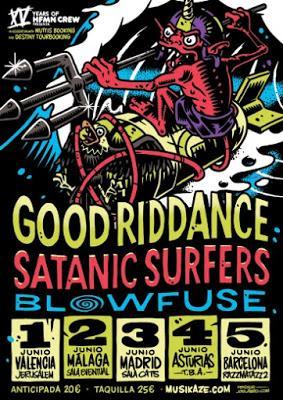 Gira española en junio de Good Riddance y Satanic Surfers