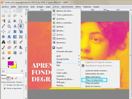 filtro mapa de degradado gimp