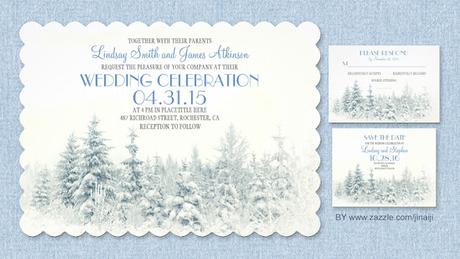 Invitación de boda en forma de tarjetón - Foto: www.personalized-wedding-design.com