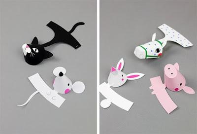 Divertidos Titeres de papel para hacer con los niños