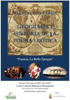 Recital literario: Geografía e Historia de la Poesía Erótica