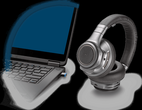 Plantronics BackBeat Pro+, una oferta que añade el dongle para facilitar la conexión Bluetooth, pero con un precio bastante elevado