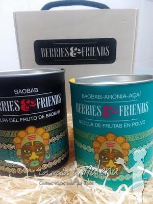 Galletas de mantequilla con mezcla de frutas en polvo de Berries & Friends