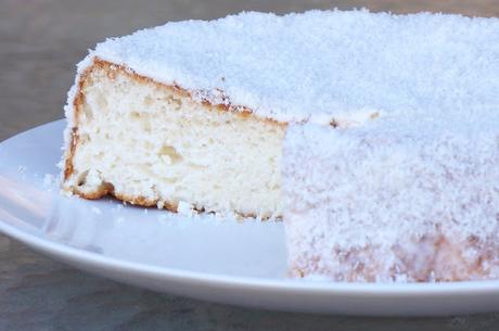 Torta blanca angel - torta de claras
