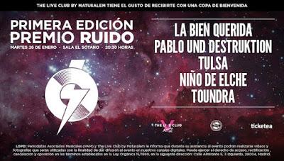 La prensa musical entrega este martes el I Premio Ruido (y podrás seguirlo en directo en streaming)