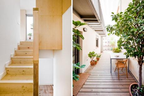 estilo nórdico escandinavo estilo nórdico barcelona estilo decoración mediterraneo distribución diáfana diseño interiores decoración interiores decoración ático dúplex cocina moderna nórdica baldosa hidraulica 