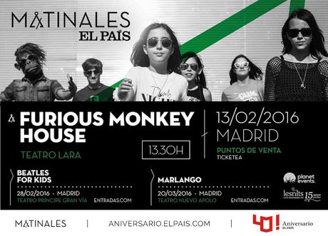 Furious Monkey House, por primera vez, en concierto en Madrid