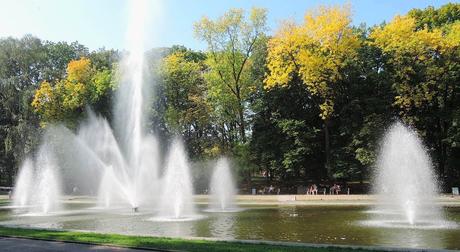 Los elegantes jardines del parque viejo, Bialystok