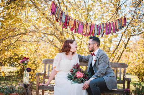 Boda en tonos Marsala