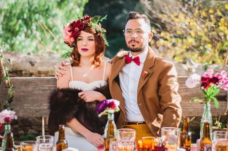 Boda en tonos Marsala