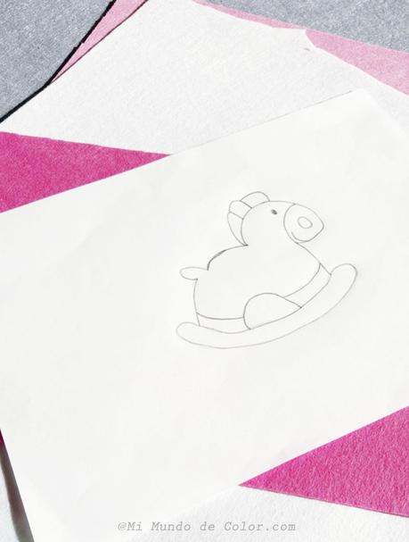 diy movil de ponys de fieltro para cunas