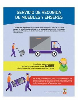 El horario del servicio de recogida de muebles y enseres se amplía a toda la semana