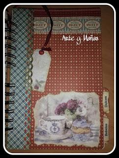 Recetario de cocina.