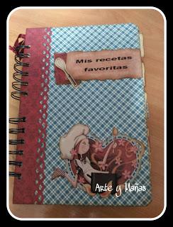 Recetario de cocina.