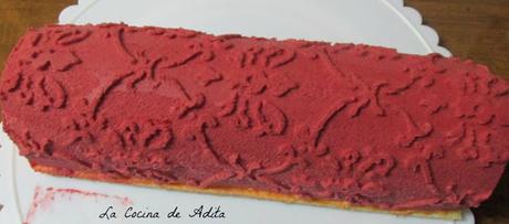 Bûche de Noël  de frutos rojos (copiando a Ettore)