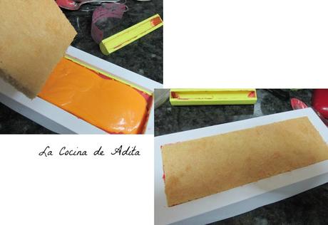 Bûche de Noël  de frutos rojos (copiando a Ettore)